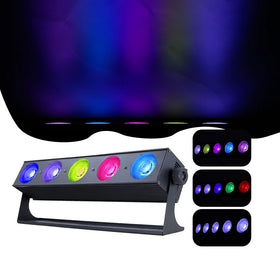 New Arrival 5pcs Lamp Strip Wall Washer Dmx Disco DJ Light 5*45W RGB 3in1 Linear Led Matrix Bar Wall Wash Stage Lighting