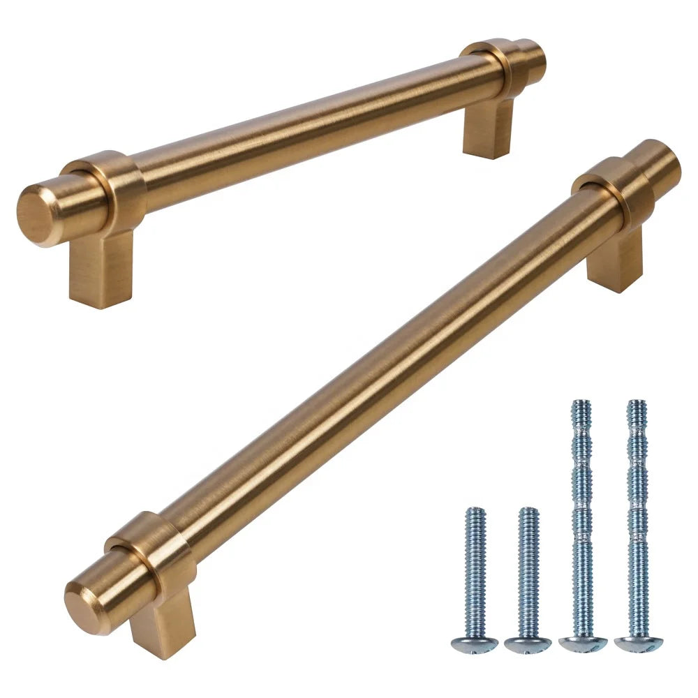 High Quality Furniture Handles Popular  Drawer Hardware Metal Handle Champagne Bronze Pulls  Handle Furniture Bedroom Pulls