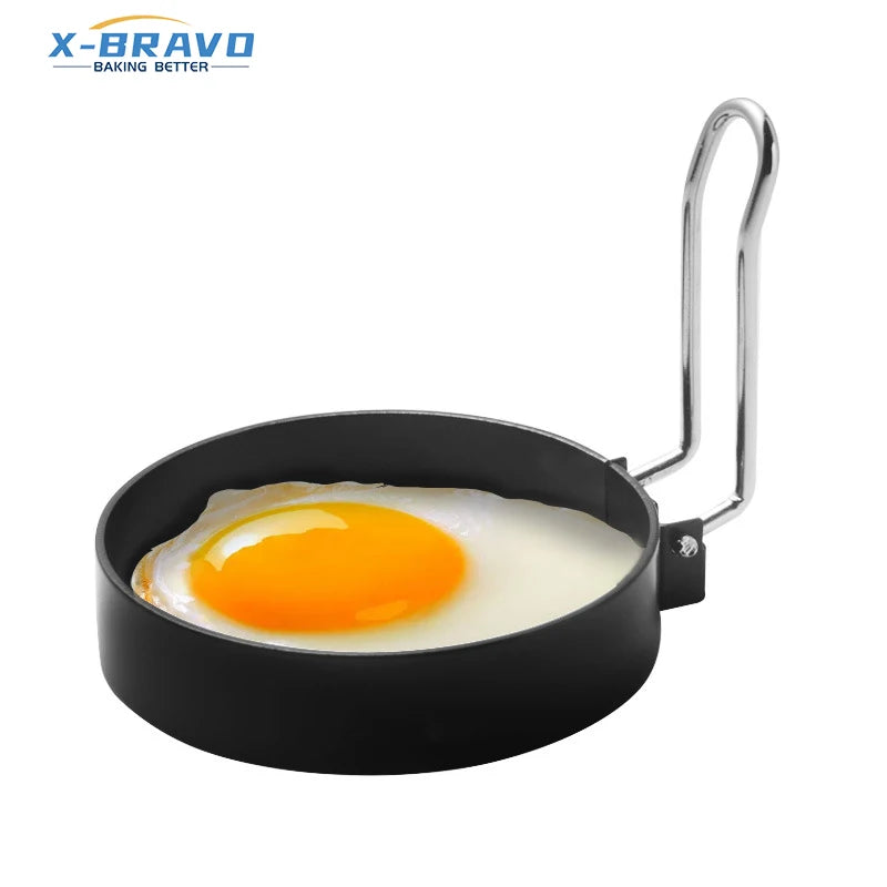 Anti-scalding Egg Ring Iron Spray Non-stick Round Omelet Model Omelette Mold Omelet Ring Omelette Artifact