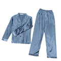 Custom Summer Sleepwear Long Pyjama Sets Satin Pajamas Women