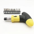 Manual Screwdriver T-type Ratchet Screwdriver Quick Bolt Driver Batch 6.35 Mm Can Rotate Forward Reverse Ratchet Screw Driver