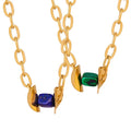 Hot Selling Customized Size 18K Gold Plated Stainless Steel Necklace for Women Fashion Trend Chunky Geometric Anniversary