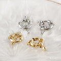 Jewelry Clasp Wind Restoring Ancient Ways Brass Clasps for Jewelry Making 18K Plated Gold Steering Wheel Necklace Clasp