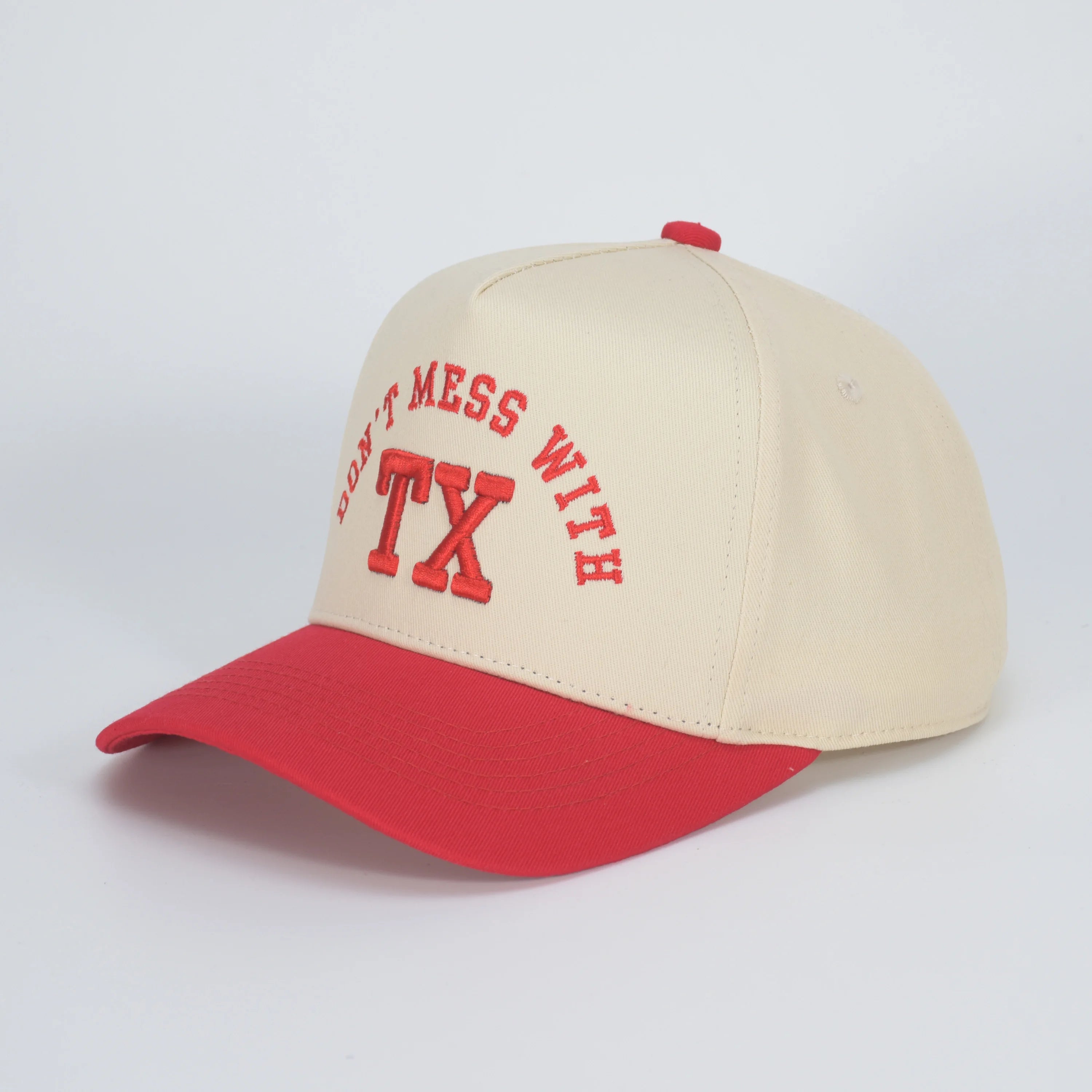Factory Direct Waterproof Fruit Custom Logo Embroidery 5-Panel Baseball Cap Two-Tone Snapback Outdoor Sports