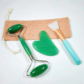 Diy Jade Gua Sha Tool Green Aventurine Authentic Gua Sha Stones for Face Skincare and Lymphatic Drainage Tool Chakra Stones