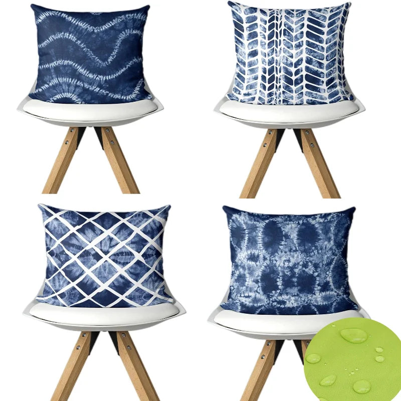 Decorative Outdoor Waterproof Boho Print Sofa Pillow Cover for Open Tent Sofa Cushion Cover