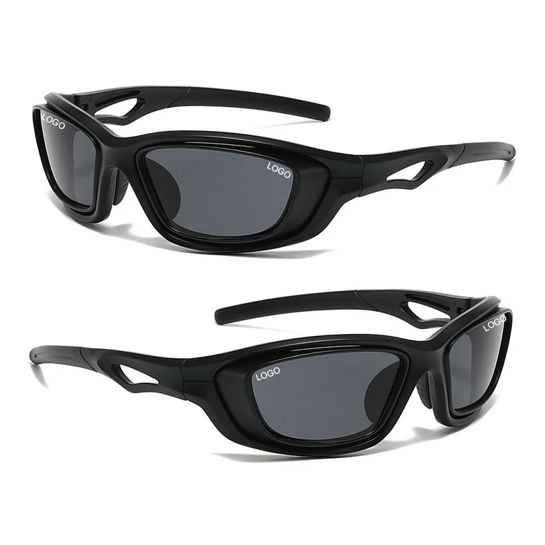 DL White UV400 Dustproof Windproof Motorcycle Cycling Sunglasses 2025 Custom Logo Wholesale