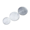 Wholesale Natural Stone White Selenite Round Plate Wafer Raw Crystal Crafts Home Decor