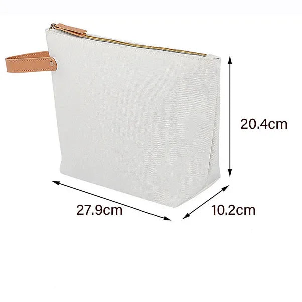 Customized logo Canvas Makeup Bag Fashionable Letter Pattern Portable Cosmetic Accessory Pouch for Wholesale Makeup Storage