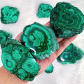 Natural  Healing Crystals Energy Stone  Feng Shui Crafts Malachite Slabs for Home Decoration