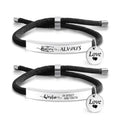 Ywganggu Stainless Steel Custom Adjustable Hand Woven Family Rope Chian Bracelets Beach Bracelets Rope for Women