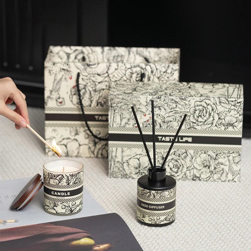 Vintage Design Long-Lasting Fragrance Premium Aromatherapy Candles for Relaxation and Home Decor Gift