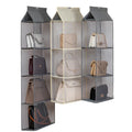 Modern Four-Dimensional Wall-Mounted Closet System Multi-Layer Foldable Mesh Fabric Hanging Storage for Clothing & Living Room