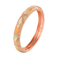 Women's Fashion Zinc Alloy Metal Gold Plated Colorful Enamel Charm Bracelet Wholesale Jewelry