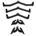LAT Pull Down Bars Cable Machine Attachment 5 Pack Strength Training Handle Grips for Cable Machine Rowin