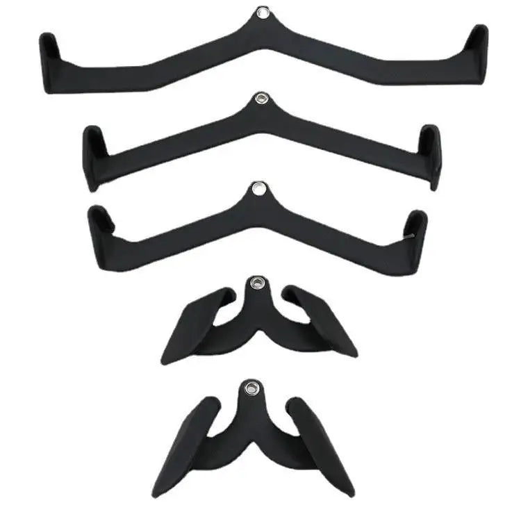 LAT Pull Down Bars Cable Machine Attachment 5 Pack Strength Training Handle Grips for Cable Machine Rowin