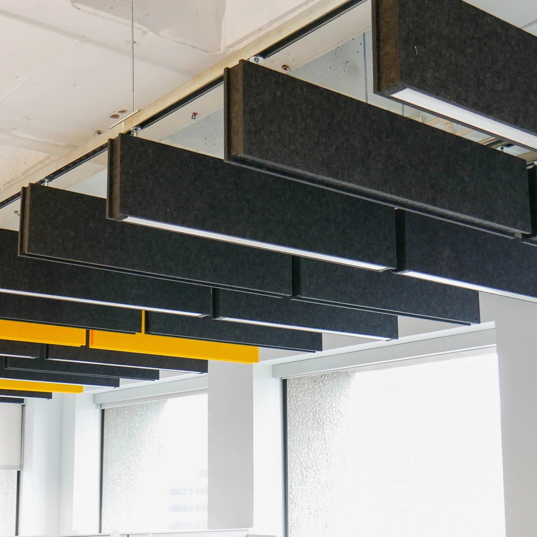100% Polyester Fiber Fire Proof Rectangle Decorative Acoustic Ceiling Wall Panels for Bar Mitzvah Art Deco Design