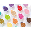 Cheapest Domestic Water-drop Shaped Pearlescent Color Ink Pad of 24 Glitter Colours