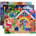 Wholesale 60 Pieces Children Wooden Cartoon DIY Educational Puzzle Board Games with Logical Thinking Training for Preschool Kids