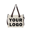 Custom logo Large Capacity Women 2024 New Single-shoulder Canvas Tote Bag College Class Bag