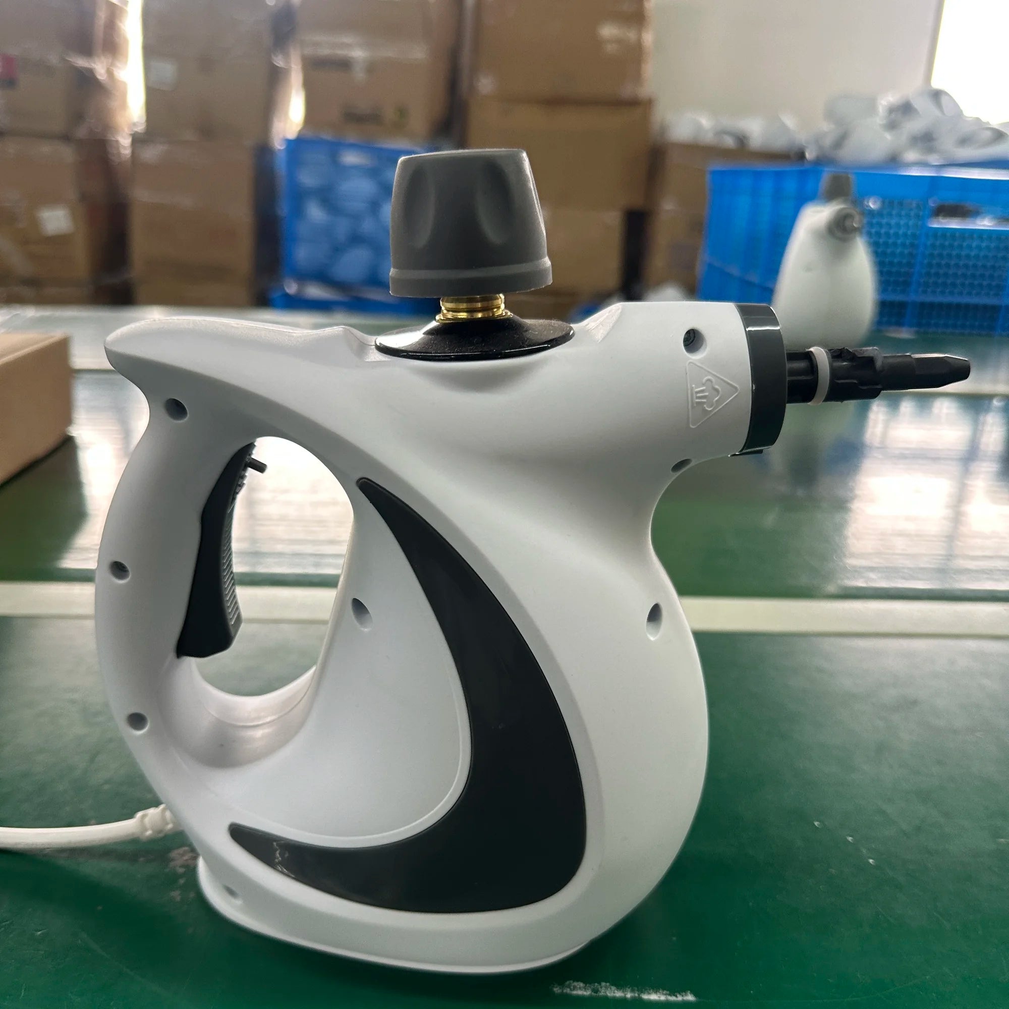 1000W Handheld Pressurized Steam Cleaner Car Furniture Floor Hair Makeup Teeth Cutter Grill Scrubbing Electric Cleaning Brush