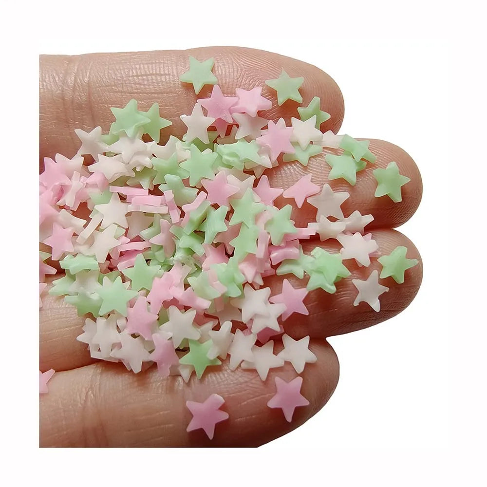 4mm Star Hot Clay Slice Sprinkles for Nail Art Scrapbook Decoration Mud Filler Accessories
