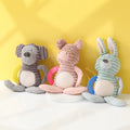 2025 Pet Plush Toys Squeaky Dog Chew Toy Cartoon Animal Dog Training Toy