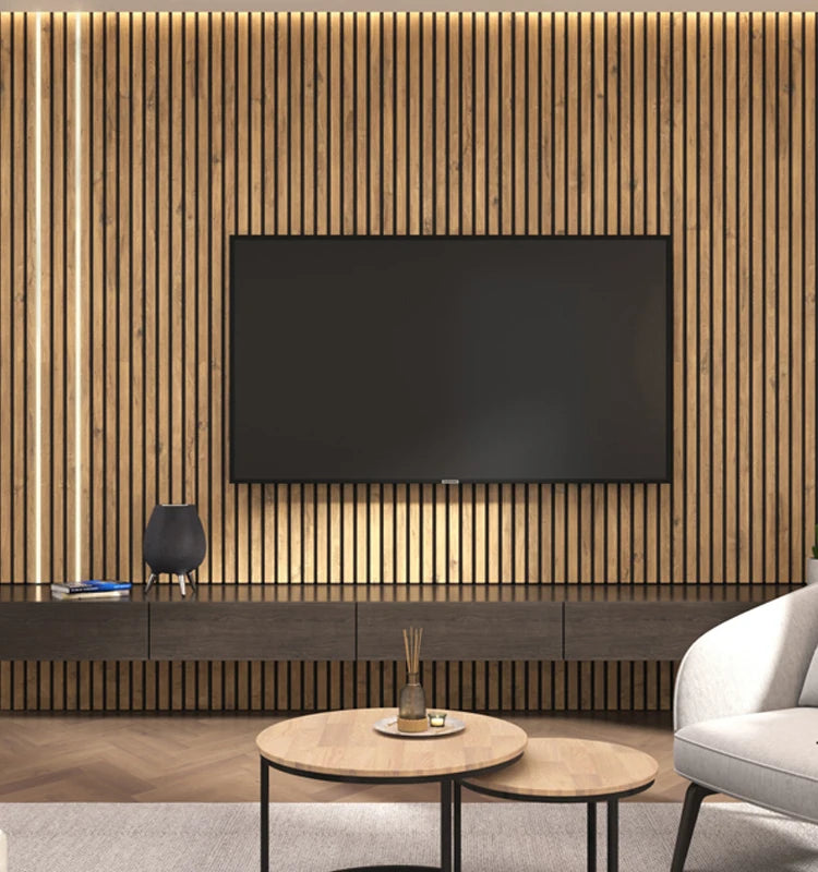 Kasaro Akupanel Wooden Acoustic Panel Led Polyester Akupanel Acoustic Wood Slat Panel Acoustic Led Hallway Acoustic Panel