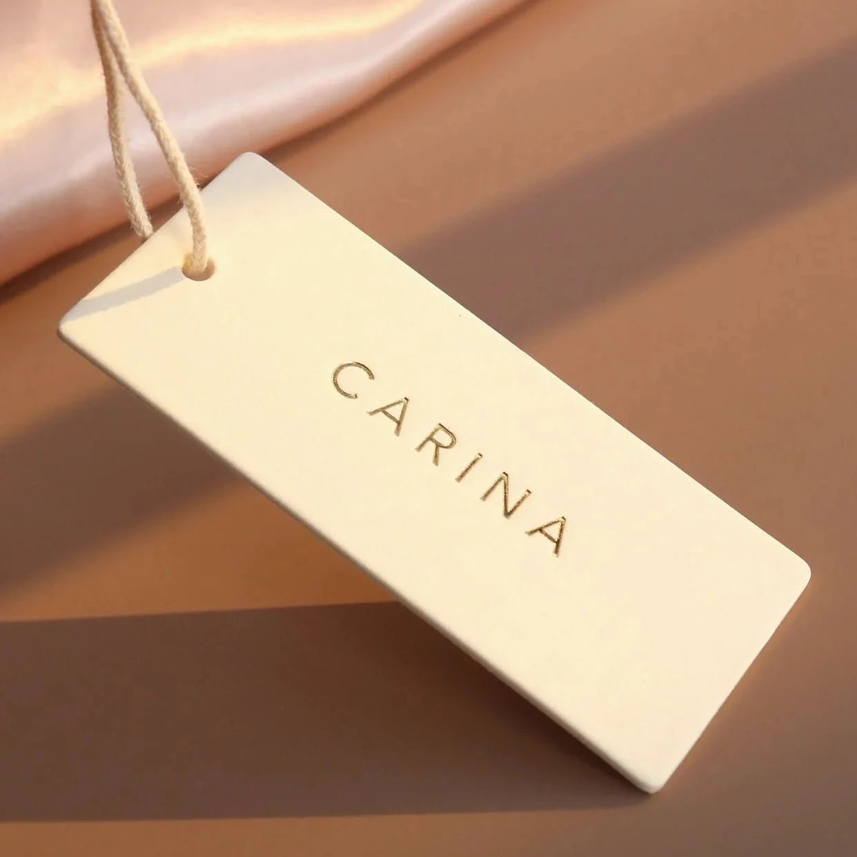 Custom Printed Clear PVC Hangtags Garment Clothes Hang Tags Luxury Art Paper Clothing Tags and String Swing Tag