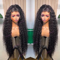 Cuticle Aligned Raw Indian Hair 13X4 Transparent Lace Front Human Hair Wigs Deep Wave Full HD Lace Frontal Wigs for Black Women