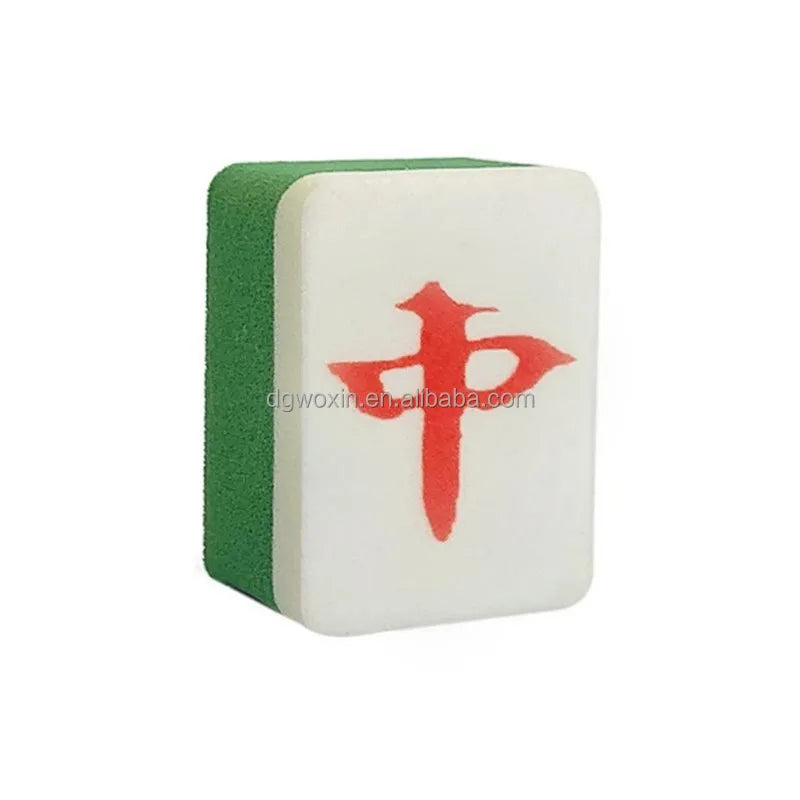 Home Garden 6pcs Dual-Use Mahjong Pattern Makeup Puff Applicator Sponge Powder Puff for Face Cream Foundation Tool