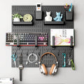 DIY Peg Board Wall Organizer Metal Pegboard Set Pegboard Button Game Pegboard Accessories Shelves