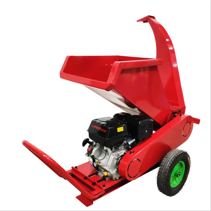 Diesel 13HP Wooden Chipper Shredder With Log Splitter Wheel Wood Chipper Garden Wood Shredder MegaBDM