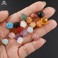 10mm Carved Rose Flower Beads Charms DIY Jewelry Drilled Hole Natural Gemstone Crafts Supplies