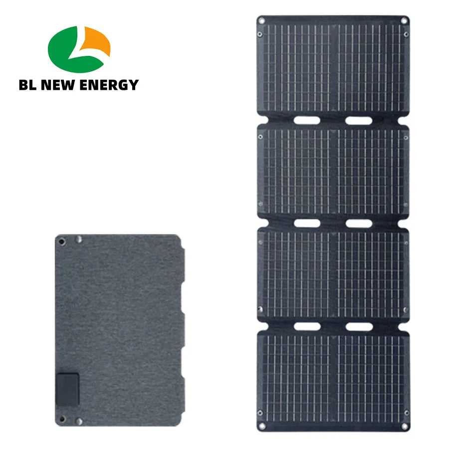 60W Foldable Portable Solar Panel Charger for Outdoor Camping Solar Battery Charger