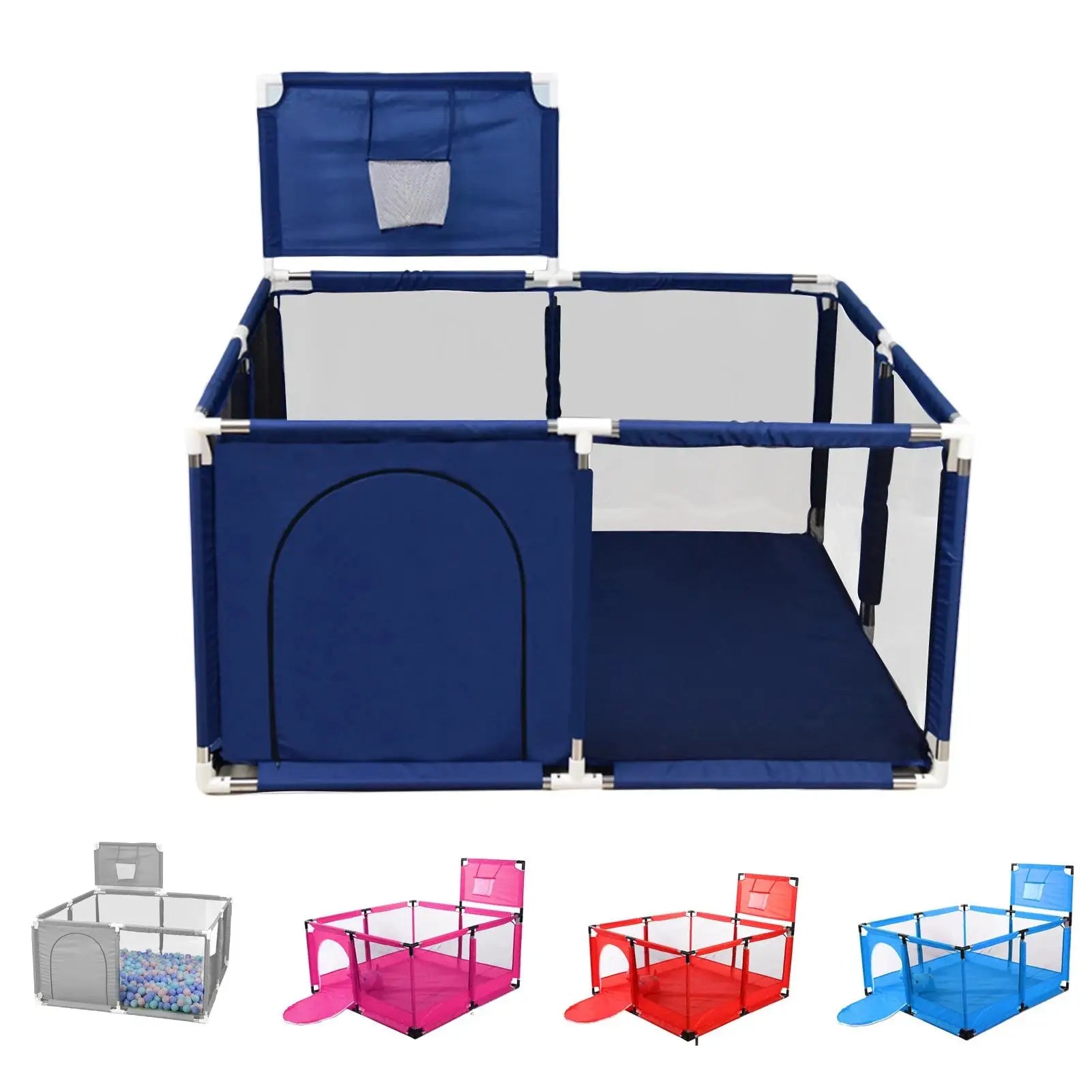 Safety Folding Cloth Play Fence Baby Indoor Foldable Play Fence Modern Playpen