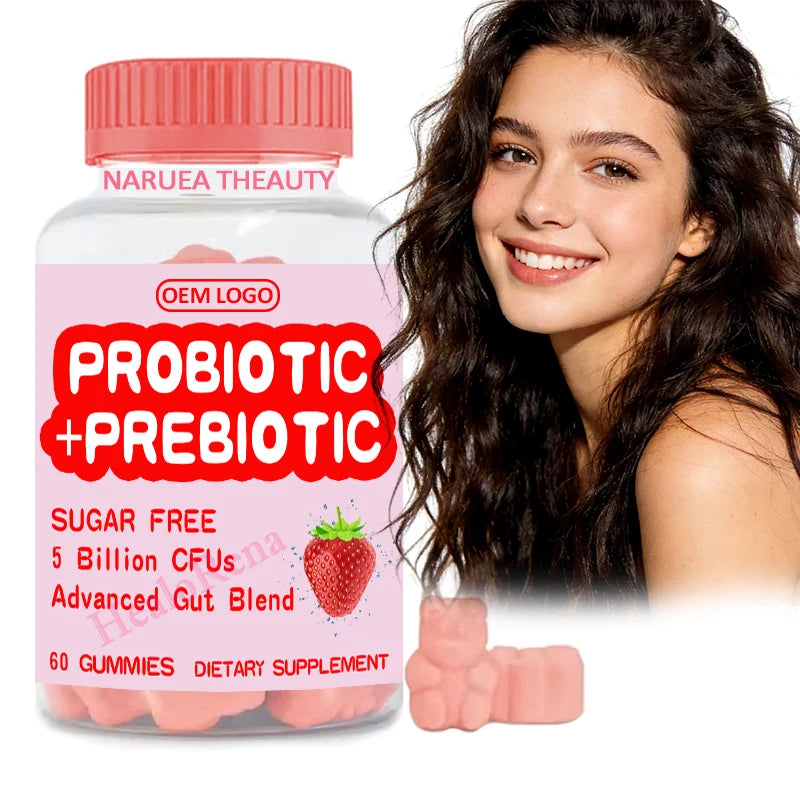 In Stock Women's Probiotics Gummy Herbal Supplements OEM/ODM Advanced 3 in 1 Vitamins Women Probiotic Gummies