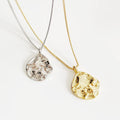 VIANRLA 925 Sterling Silver Irregular Pendant Necklace Daily Matching 18k Gold Plated Chain Jewelry  Drop Shipping