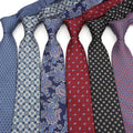 Striped Soft Mens Paisley Polyester Necktie Skinny Tie Men Business Small Ties Designer Cravat 6cm Width Like Silk
