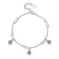 Factory Wholesale 925 Sterling Silver 1.5CT Moissanite Bracelet for Women Wedding Engagement