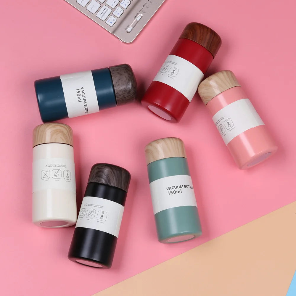 Portable Vacuum Thermos Pocket Bottle Double Wall Stainless Steel Water Bottle