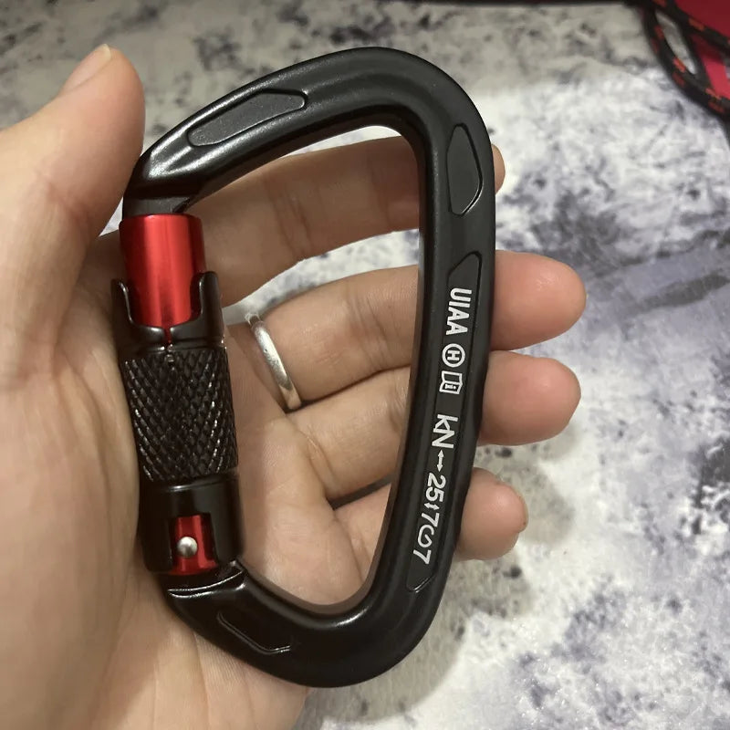 Metal Aviation Aluminum Climbing Carabiner Hook Clip Light Weight Auto Locking Triact Carabiner