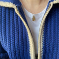 2025 Gold Plated Sterling Silver Trendy Perfume Bottle Pendant Necklace