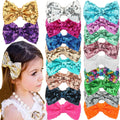 3inch Luxury Wholesale Glitter Handmade Hair Clips Women Girls Kids Sequins Kids Hair Bows Hair Clips Barrettes Accessories