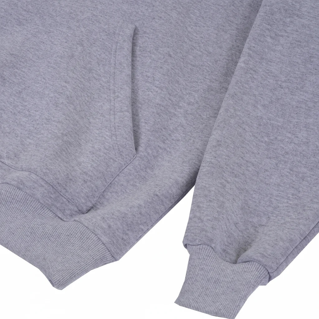 Wholesale Men's Basic Solid Color Thick Cotton Custom Hooded Sweatshirts Coton  Lined Hoodies with Hood Made in Turkey