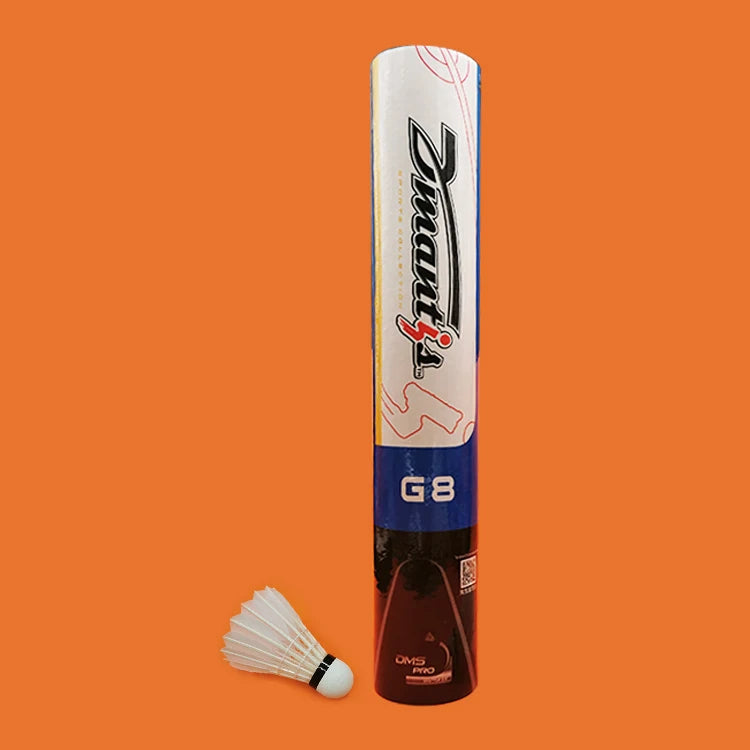 Factory Quality Goose Feather Dmantis G8 Practicing Badminton Shuttlecock