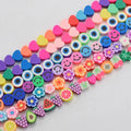 Diy Jewelry Accessories 10mm Smile Cartoon Mixed Color Cartoon Fruit Modeling Soft Pottery Piece Porcelain Sets Clay Beads