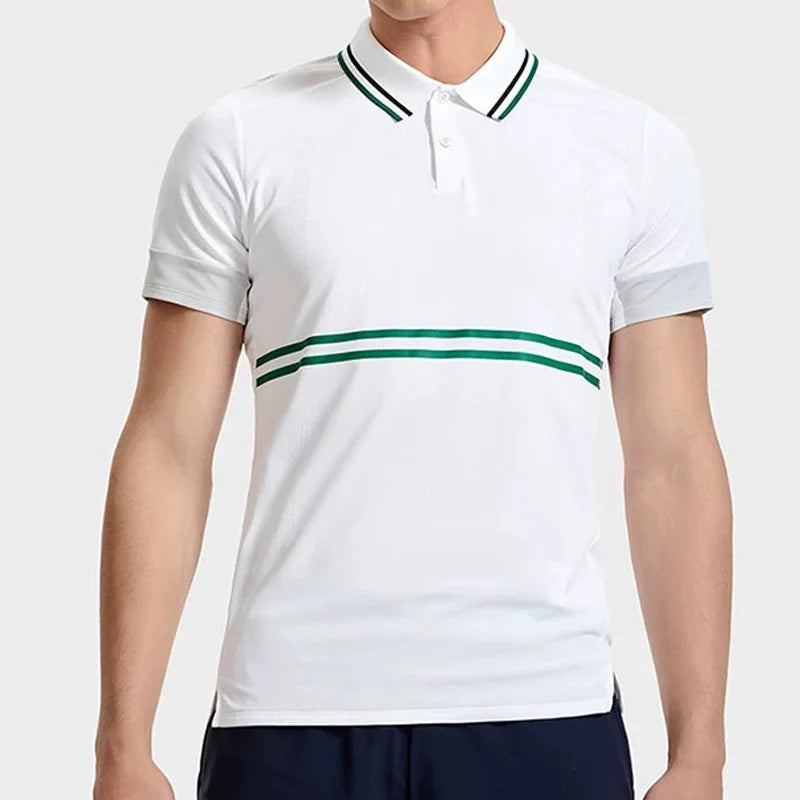New Design Sustainable Pique Fabric Quick Dry  Men Tennis T-shirt Cool Feeling Mens Custom Golf Polo Shirt