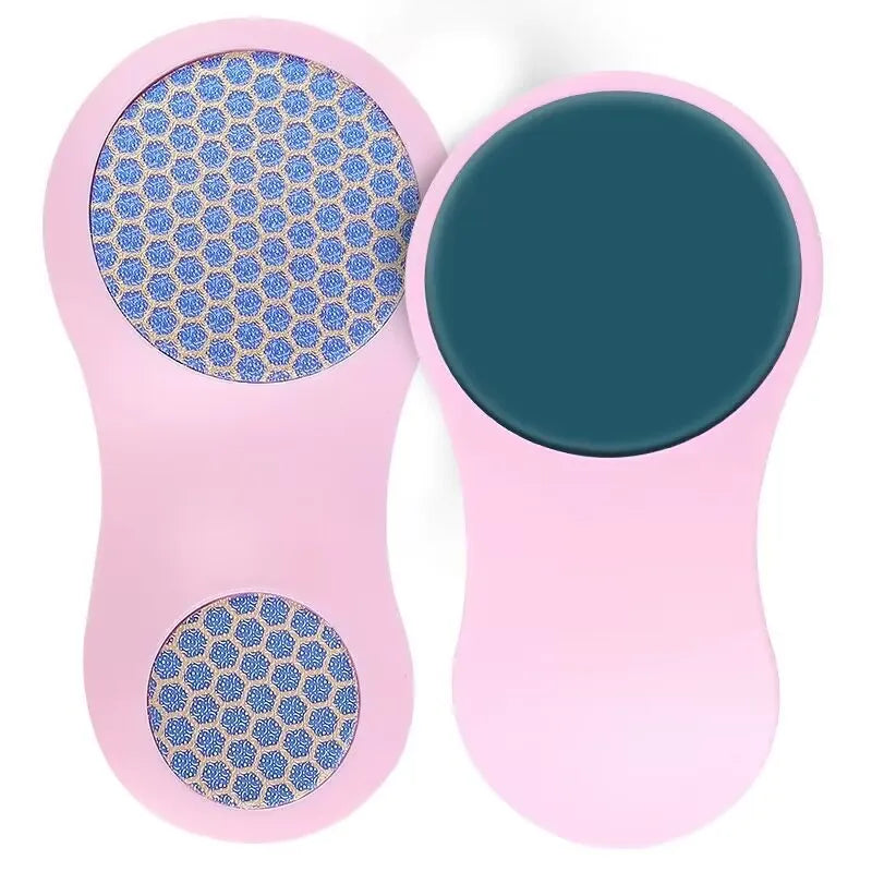 Beauty Pedicure Plastic Double Sided Sandpaper Replaceable Foot Rasp File Callus Remover Handle with Disposable Pads