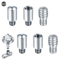 G23 Titanium Dermal Anchor Extension Bar Gauge Converter Pin 14G for Labret Tongue Barbell Extend Rods Body Piercing Accessories
